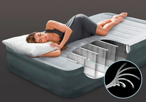 Intex 67766 Надувная кровать 99х191х33см "Comfort-Plush" встр.нас. 220В, до 136кг — изображение 6