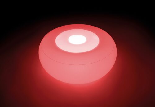 Intex 68697 Надувной пуфик с Led подсветкой 86х33 см на аккумуляторах с зарядкой от USB — изображение 5