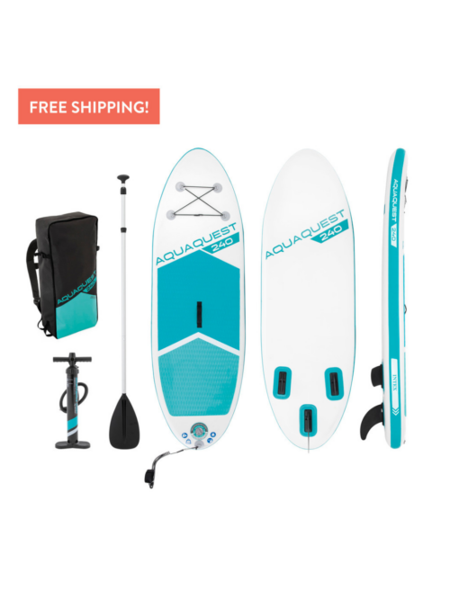 Intex 68241 SUP-доска "Aqua Quest 240" 244x76x13см, насос, весло, лиш, сумка, до 90 кг