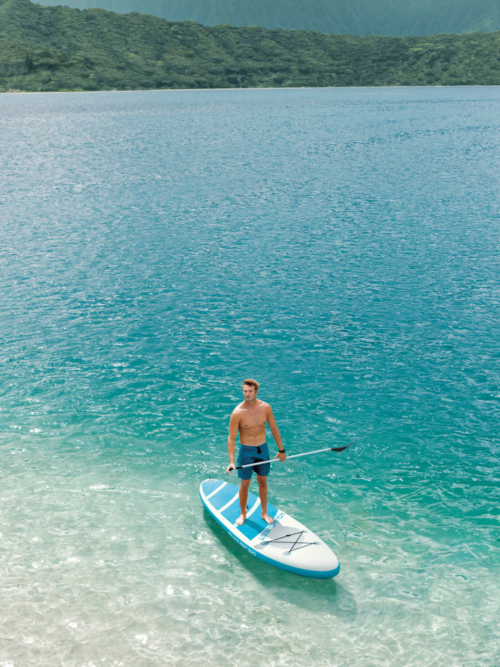 Intex 68242 SUP-доска "Aqua Quest 320" 320x81x15см, насос, весло, лиш, сумка, до 150кг — изображение 13