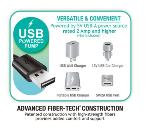 Intex 64114 Надувной матрас 152х203х30см "Prestige" со встр. USB насосом, до 272кг — изображение 4